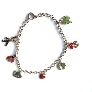 Irish charm bracelet tourist mid century